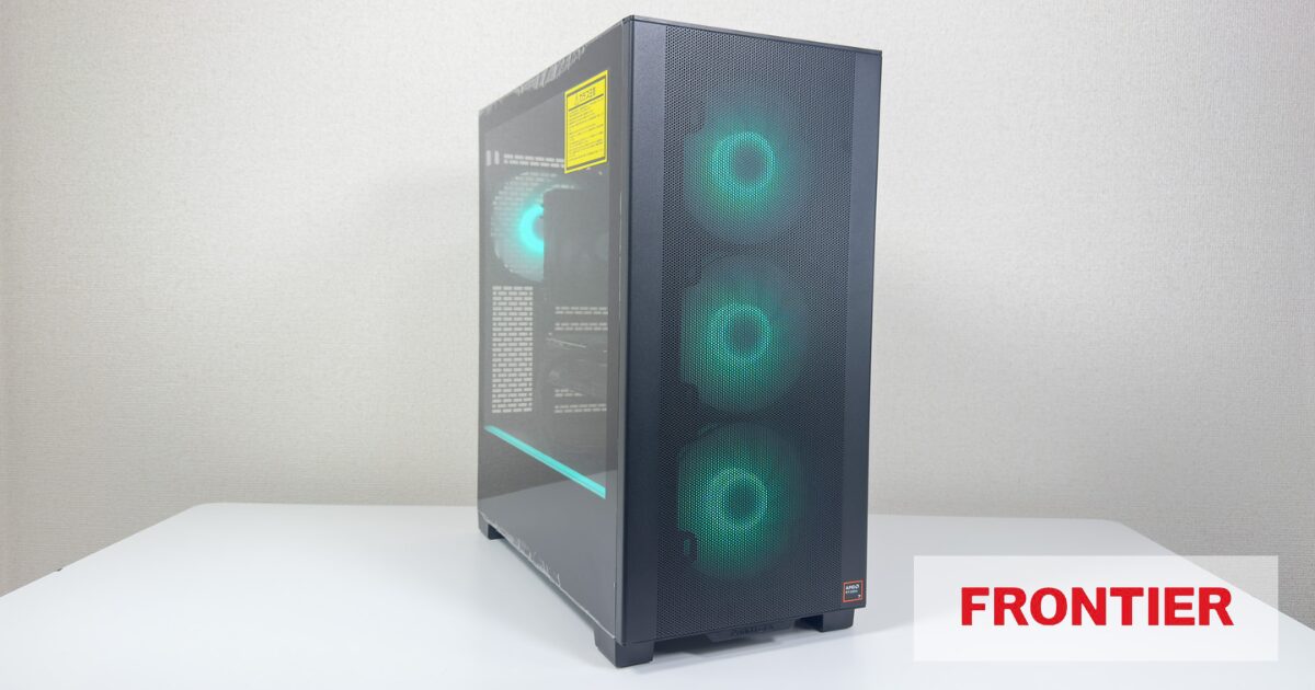 フロンティア FRGHLMB650/WS0309 実機レビュー｜Ryzen 7 9800X3D×RX 9070 XTのゲーム性能を検証 のサムネイル